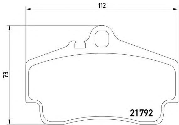 8DB355018481 HELLA sapatas do freio traseiras de disco