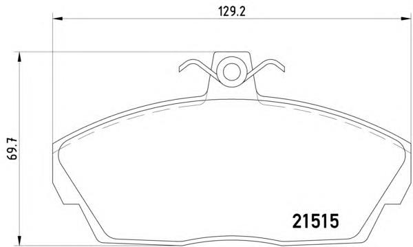 Передние тормозные колодки 8DB355018431 HELLA