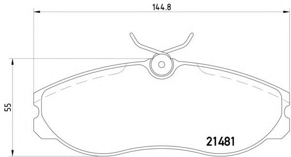 8DB 355 016-651 HELLA sapatas do freio dianteiras de disco