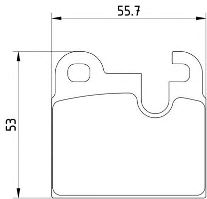 8DB355017511 HELLA sapatas do freio traseiras de disco