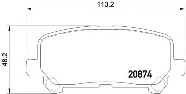 Sapatas do freio traseiras de disco para Acura MDX 