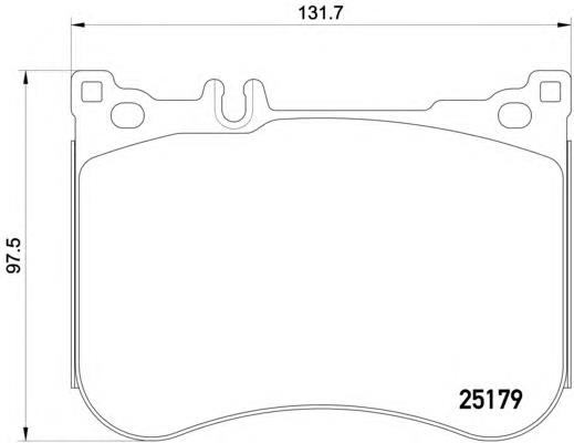 Sapatas do freio dianteiras de disco para Mercedes S (W222)