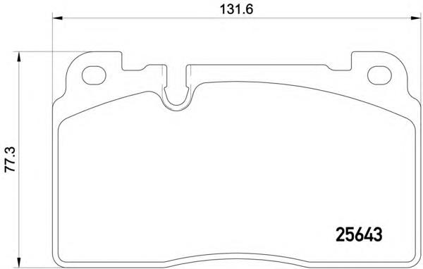 ADV184222 Blue Print sapatas do freio dianteiras de disco