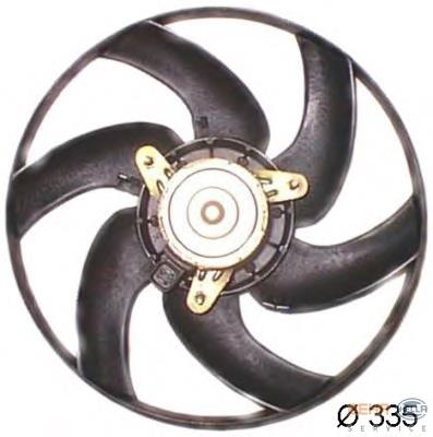8EW351043521 HELLA ventilador elétrico de esfriamento montado (motor + roda de aletas)