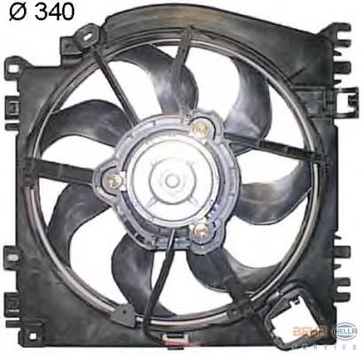Ventilador (roda de aletas) do radiador de esfriamento para Nissan Micra (K12)