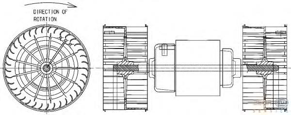 0038300608 Mercedes motor de ventilador de forno (de aquecedor de salão)