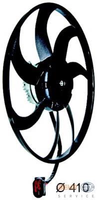 8EW 351 043-301 HELLA ventilador elétrico de esfriamento montado (motor + roda de aletas esquerdo)
