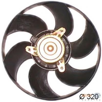 8EW351044161 HELLA ventilador elétrico de esfriamento montado (motor + roda de aletas)