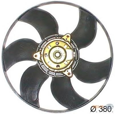 8EW351044191 HELLA ventilador elétrico de esfriamento montado (motor + roda de aletas)