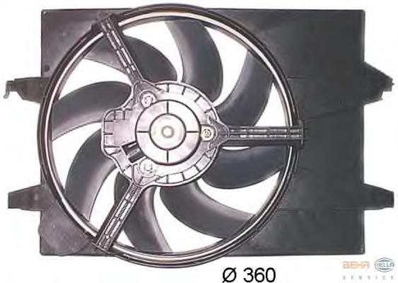 1475299 Ford difusor do radiador de esfriamento, montado com motor e roda de aletas