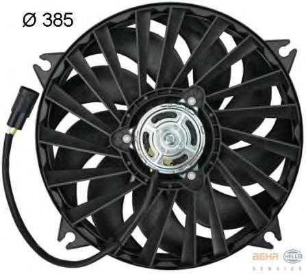 8EW351043761 HELLA ventilador elétrico de esfriamento montado (motor + roda de aletas)