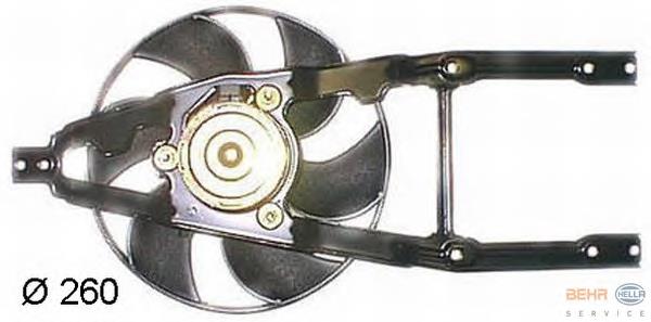7766004 Fiat/Alfa/Lancia ventilador elétrico de esfriamento montado (motor + roda de aletas)