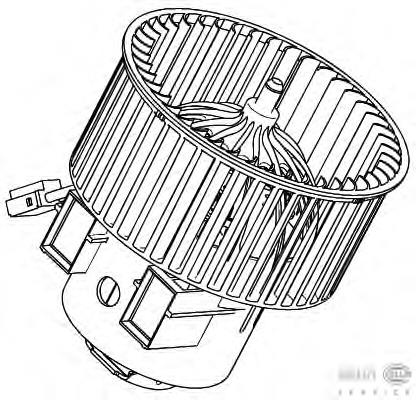 8EW351040461 HELLA motor de ventilador de forno (de aquecedor de salão)