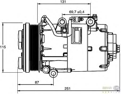 813736 VALEO compressor de aparelho de ar condicionado