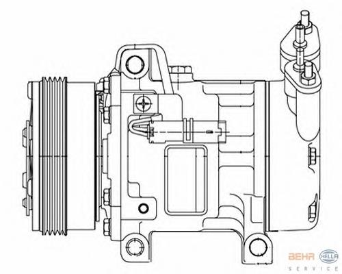 9641243380 Peugeot/Citroen compressor de aparelho de ar condicionado