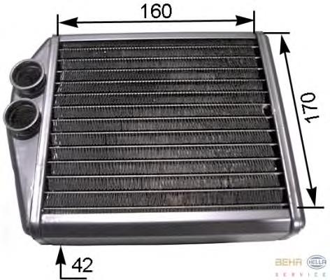 09196140 Opel radiador de forno (de aquecedor)