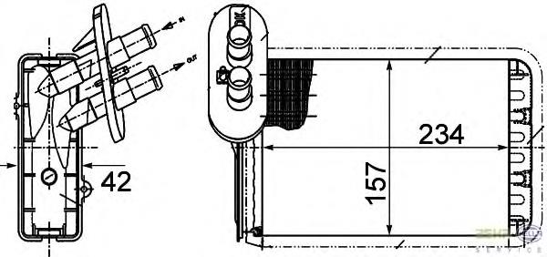 M212009A Jdeus radiador de forno (de aquecedor)