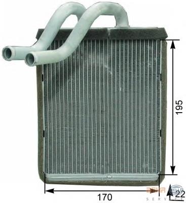 AH179000P Mahle Original radiador de forno (de aquecedor)