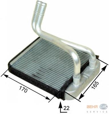 0K2C061A10 Parts-Mall radiador de forno (de aquecedor)