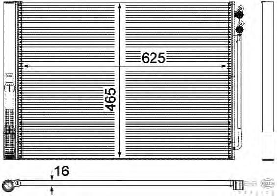 C12135 Sato Tech radiador de aparelho de ar condicionado