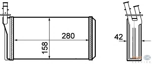 002-015-0004 Depo/Loro radiador de forno (de aquecedor)