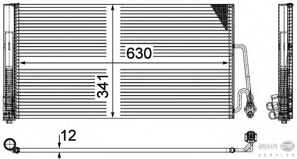 Radiador de aparelho de ar condicionado para MINI COUNTRYMAN (R60)