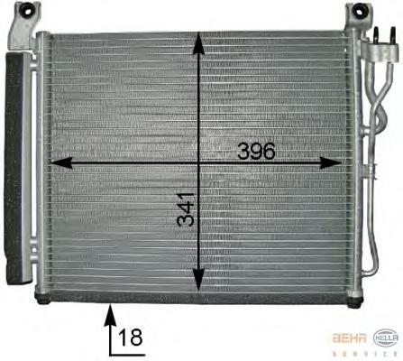 Radiador de aparelho de ar condicionado para KIA Picanto (BA)