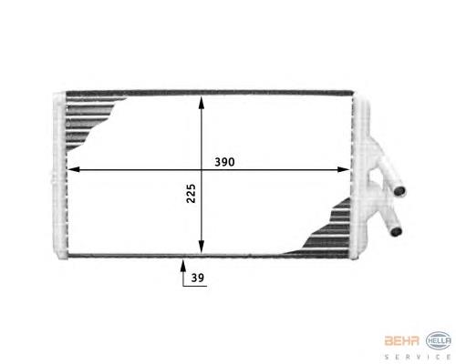 5010514415 Renault (RVI) radiador de forno (de aquecedor)