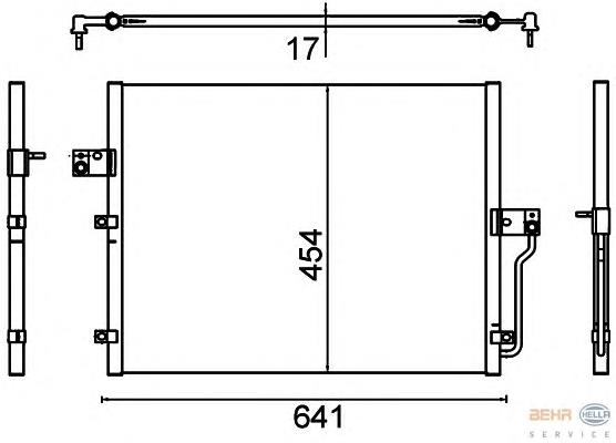 6840009000 Hyundai/Kia radiador de aparelho de ar condicionado