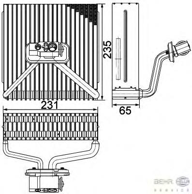 Vaporizador de aparelho de ar condicionado para Opel Meriva 