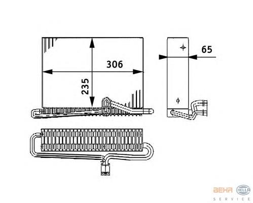 Vaporizador de aparelho de ar condicionado AE74000S Mahle Original