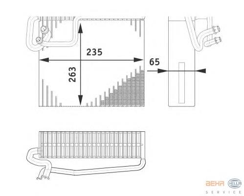 Vaporizador de aparelho de ar condicionado 310162 ACR