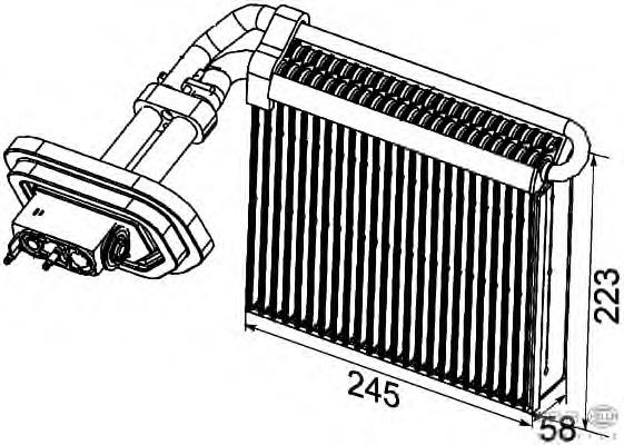 AE99000P Mahle Original vaporizador de aparelho de ar condicionado