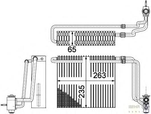 8FV351331171 HELLA vaporizador de aparelho de ar condicionado