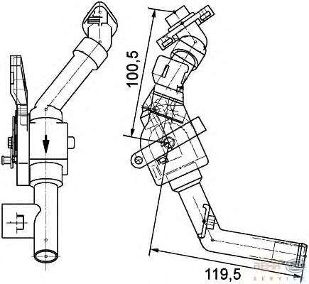 Válvula de forno (de aquecedor) para MERCEDES BENZ TRUCK Vario (667)