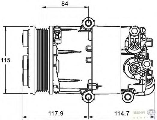 6G9119D629DG Ford compressor de aparelho de ar condicionado