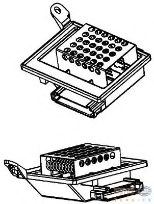 Resistor (resistência) de ventilador de forno (de aquecedor de salão) para Mercedes Vito (639)