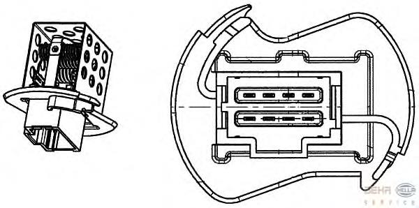 K109084 Meat&Doria resistor (resistência de ventilador de forno (de aquecedor de salão))