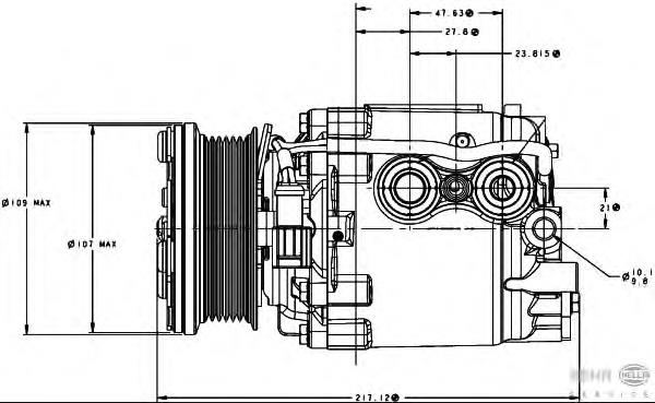 6T1619D629BA Ford compressor de aparelho de ar condicionado