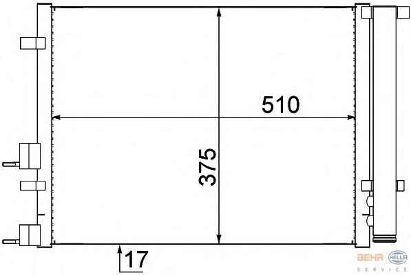 CD810544 Koyorad radiador de aparelho de ar condicionado