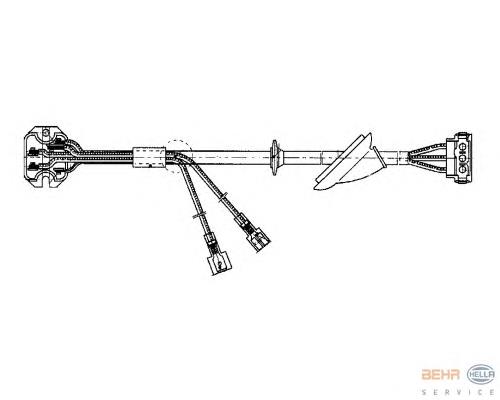 5HL351321081 HELLA resistor (resistência de ventilador de forno (de aquecedor de salão))