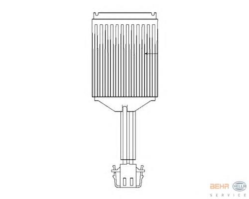 5HL351321281 HELLA resistor (resistência de ventilador de forno (de aquecedor de salão))