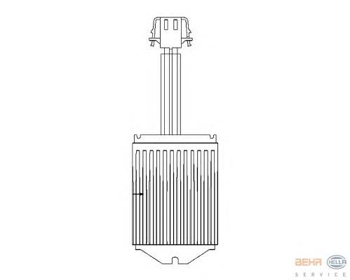 6Q2907521B VAG resistor (resistência de ventilador de forno (de aquecedor de salão))