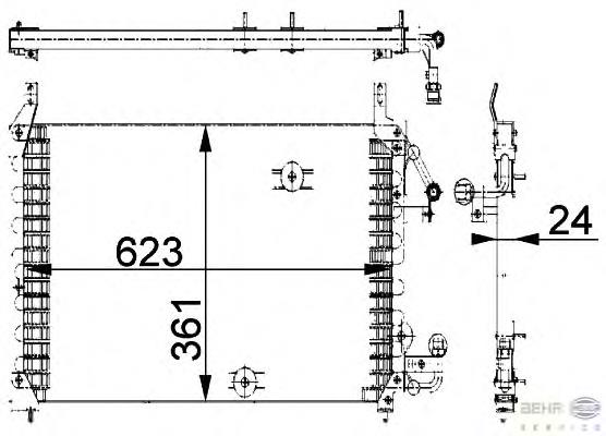 8FC351318031 HELLA radiador de aparelho de ar condicionado