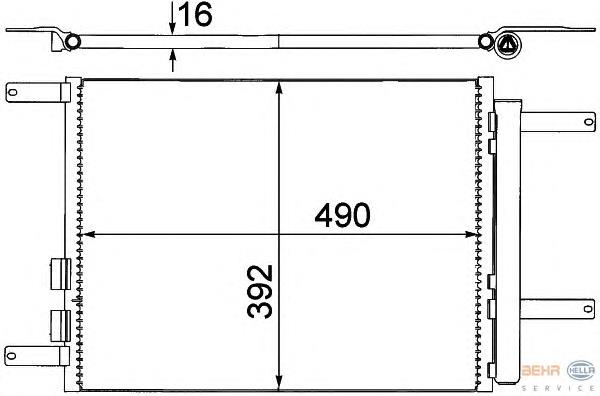 Radiador de aparelho de ar condicionado 300437 ACR