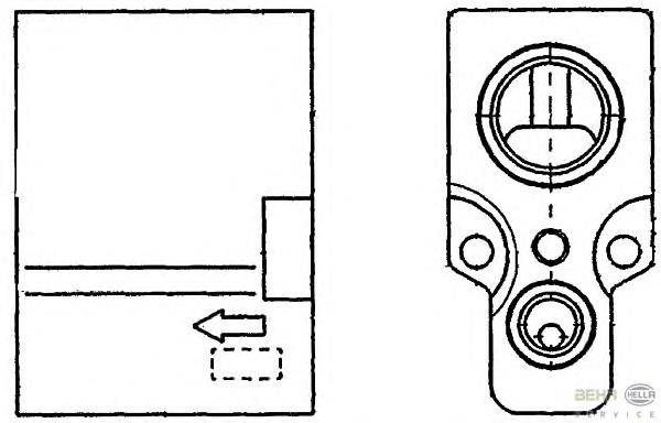 8UW351234241 HELLA válvula trv de aparelho de ar condicionado