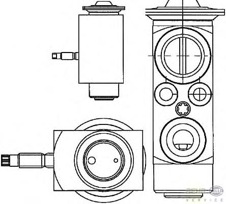 Válvula TRV de aparelho de ar condicionado para Volvo S80 (AS, AR)