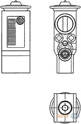 8UW351234231 HELLA válvula trv de aparelho de ar condicionado