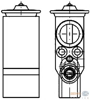 8UW351234531 HELLA válvula trv de aparelho de ar condicionado