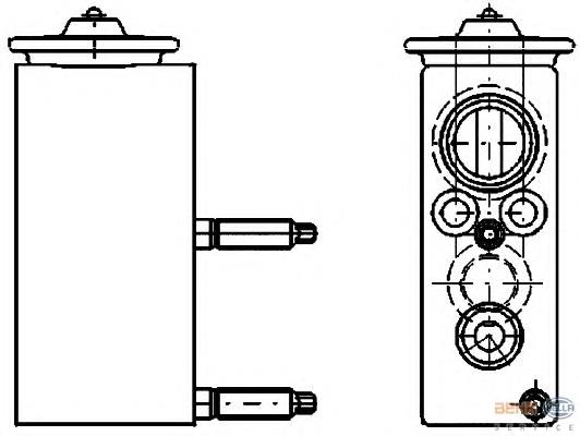 CB1023V Delphi válvula trv de aparelho de ar condicionado